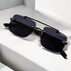 Woodline – Amber Brown – Rimless Sunglasses – S-851